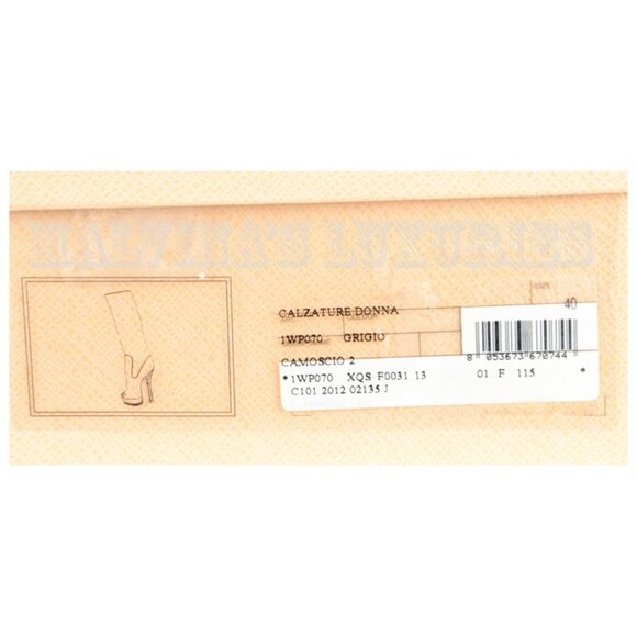 PRADA BOOTS GRAY SUEDE LEATHER TALL KNEE HIGH PLATFORM sz 40 / 10 - Picture 11 of 11